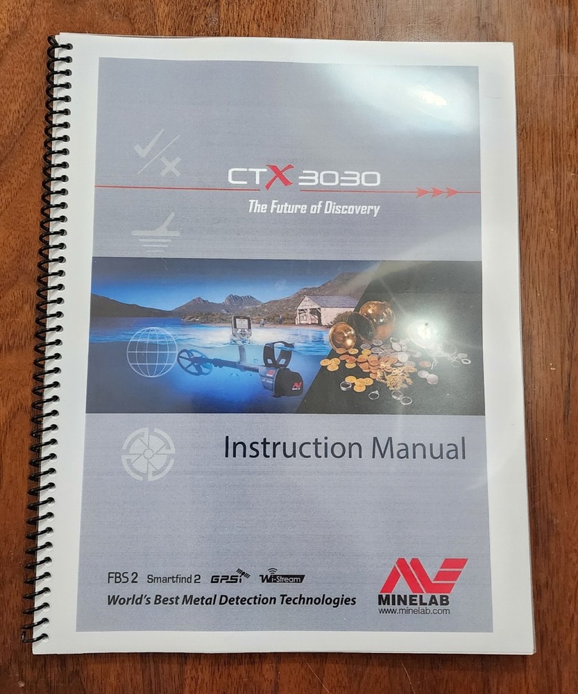 Minelab CTX 3030 Instruction Manual