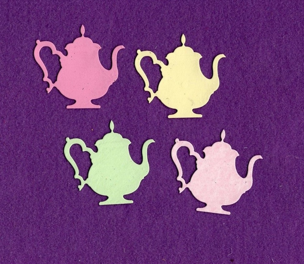 TEA POT  Coffee  die cuts scrapbook cards