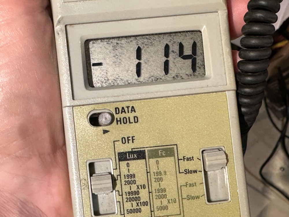 Lutron LX-102 Light Meter w/Sensor, Case