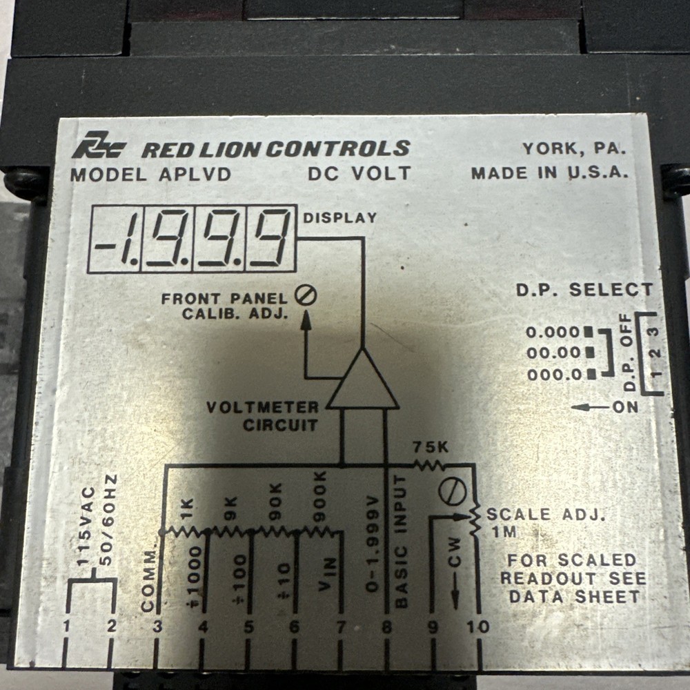 Red Lion,APLVD,Volt Meter