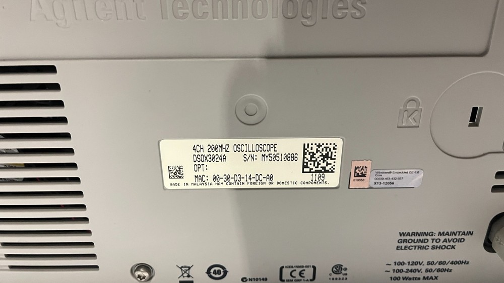 AGILENT DSOX3024A