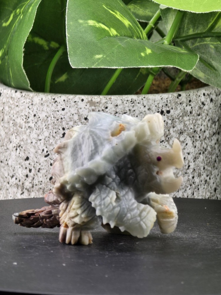 NATURAL AMAZONITE CARVED SNAPPING TURTLE TORTOISE