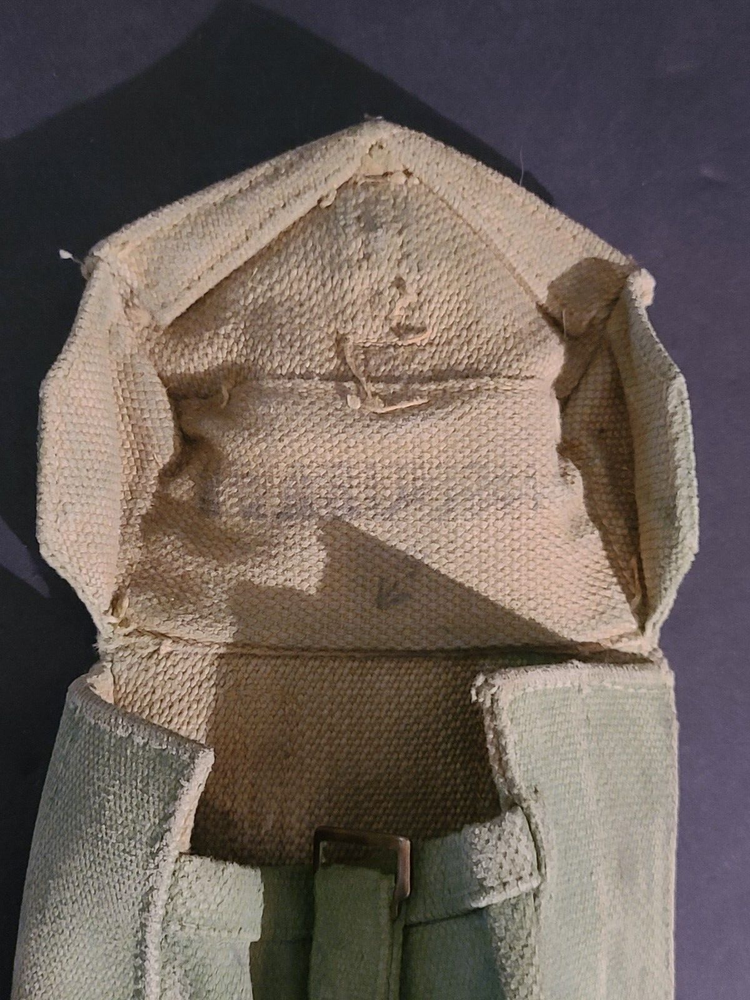 Vintage US Army Military Canvas Pouch