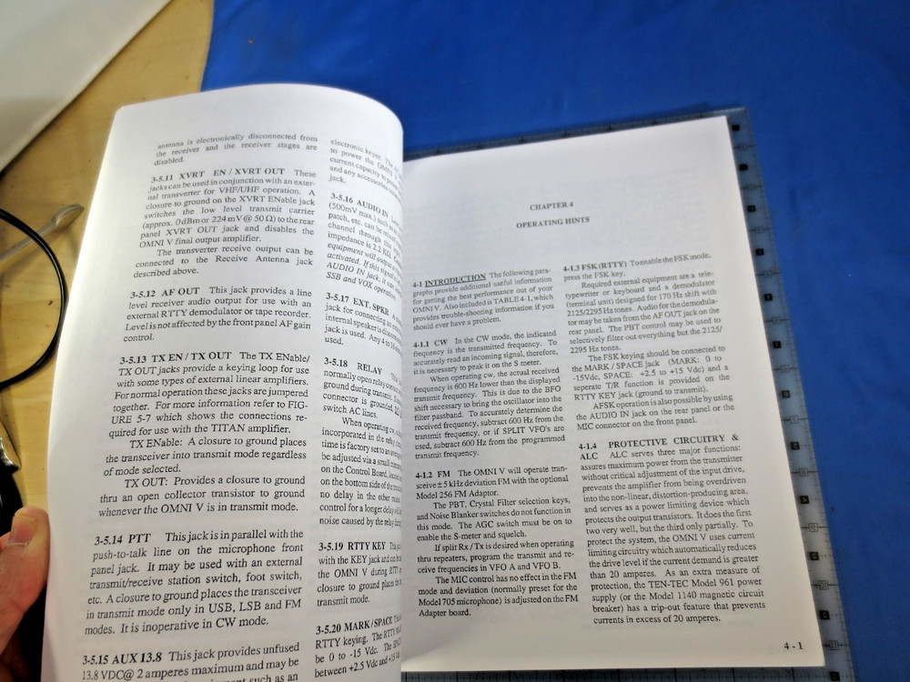 OPERATORS MANUAL FOR TEN TEC OMNI 5 V 562