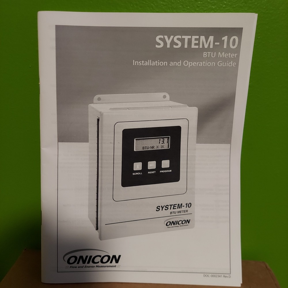 ONICON SYSTEM-10 BTU Meter Reader Controller