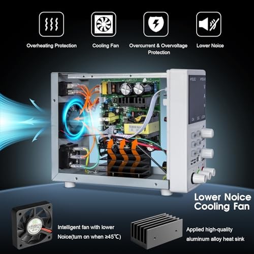 Variable DC Power Supply,0-50V 0-6A max150W Switching Regulated Bench Power