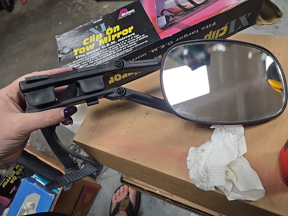 XL Clip on Tow Mirror