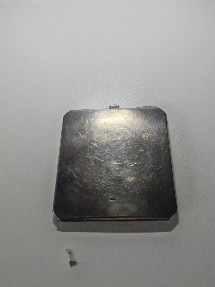 VINTAGE SOLID COMPACT STERLING SILVER POWDER BOX BY CHARM STERLING