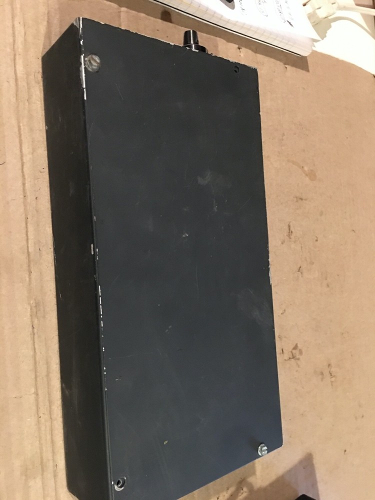 Metal box w/switch and knobs , used