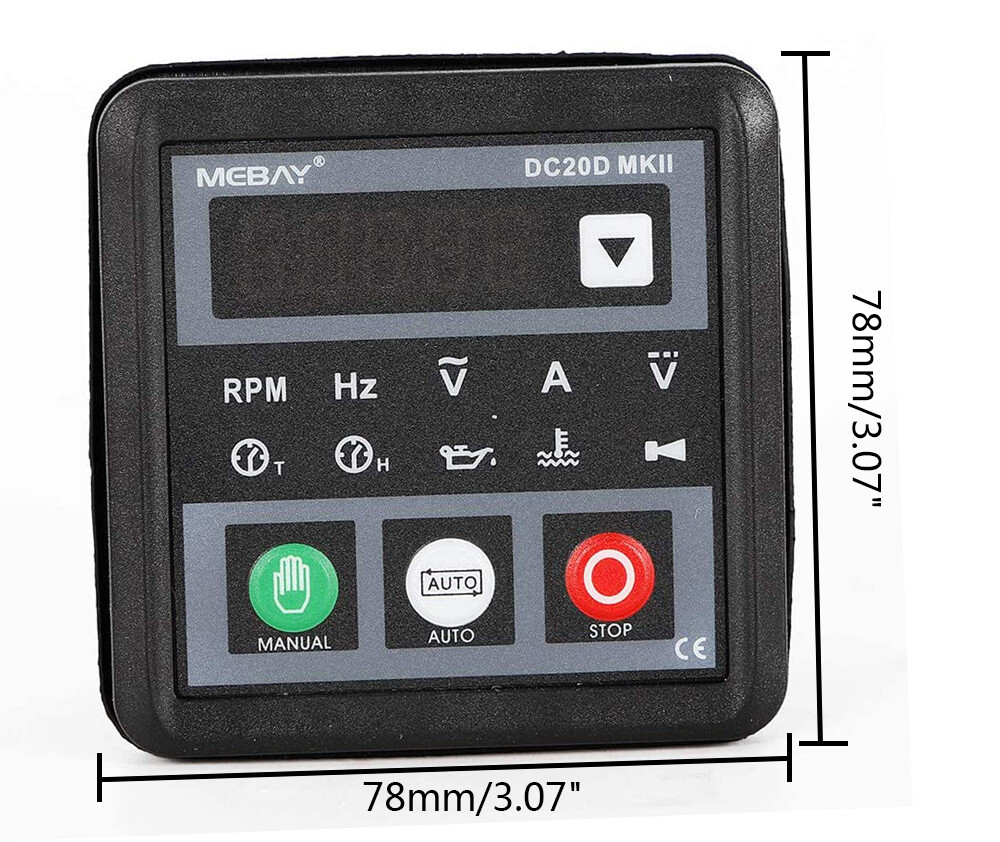 DC20D Genset Controller Automatic Generator Start Controller Module LED Display