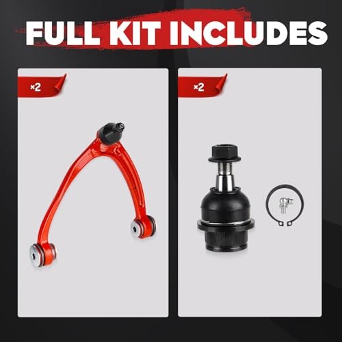 Front Upper Control Arm with Polyurethane Bushing Lower Ball Joints Suspension