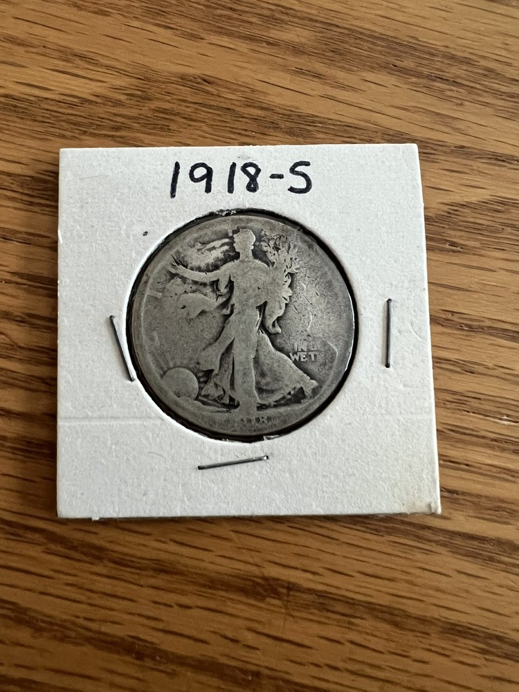 1918-S Walking Liberty Half Dollar (90% Silver)