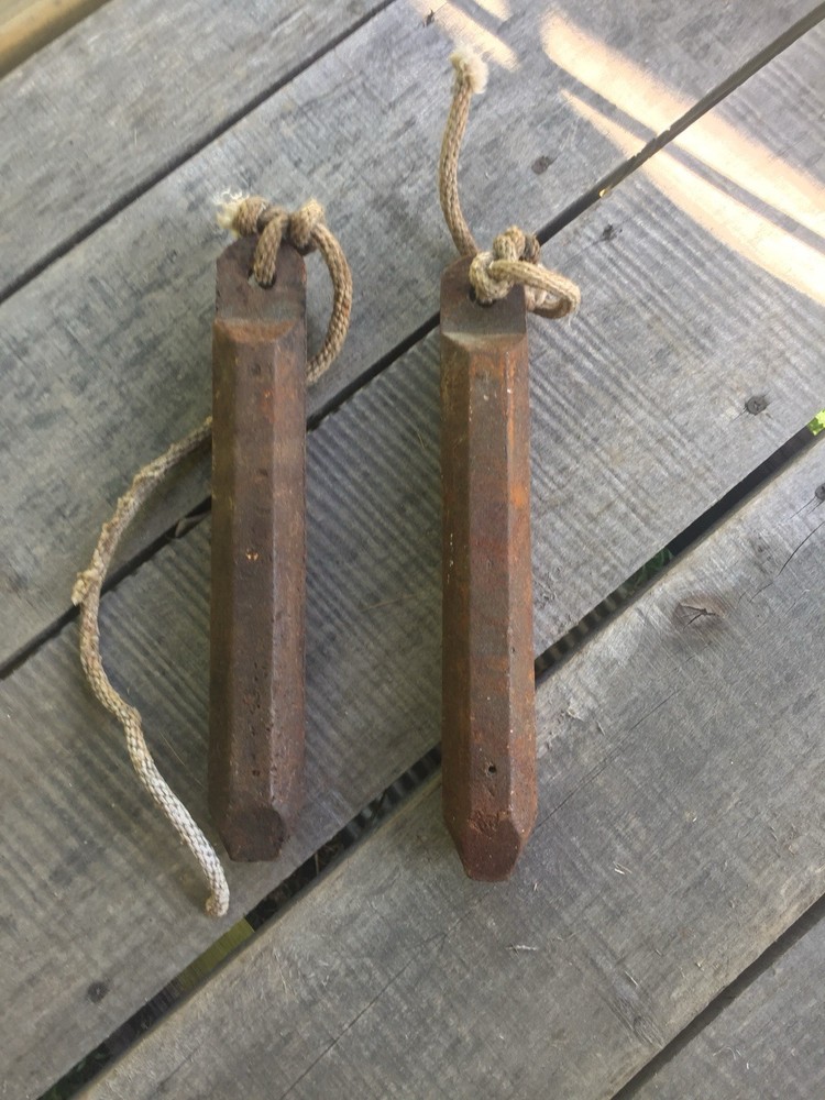 Antique Window Weights 4 Lb Each