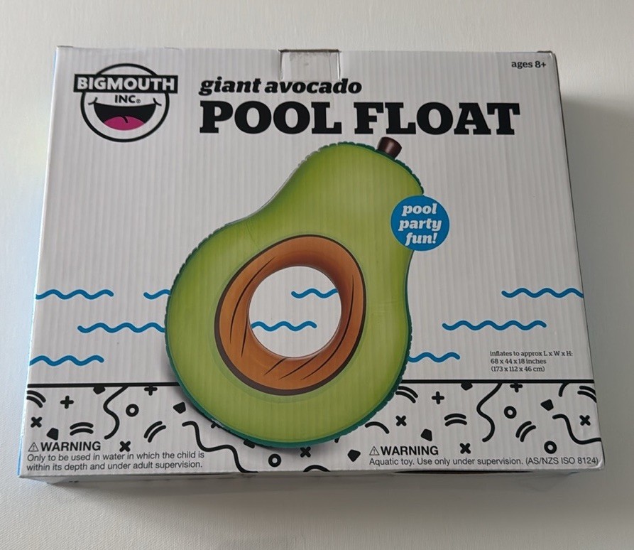 Avacado Pool Float 5 Feet