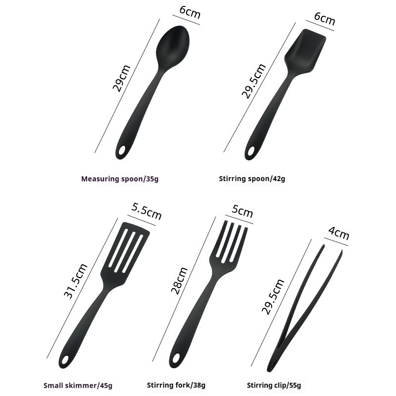 FDA Nylon Kitchenware 5-piece Set Kitchen and Home Cooking Tools
