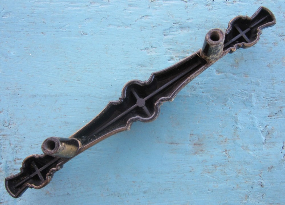 Single Drawer Handle or Cabinet Pull 3" offset 5" L 1970s Replacement (27 Avail)