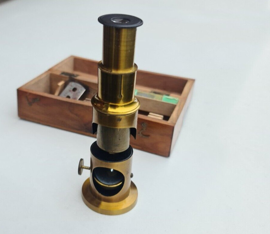 Early 20th Century Students/ Travel Microscope cased