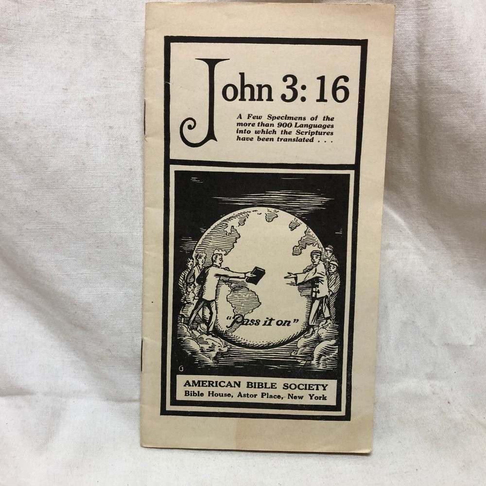 Vintage John 3:16 Religious Pamphlet Booklet