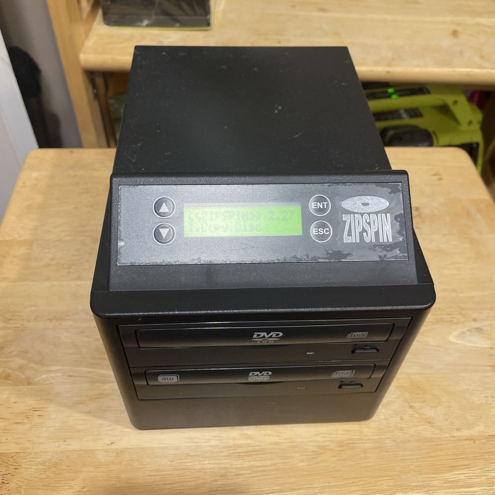 Used Zipspin  CD/DVD Duplicator CD DVD Copier- No Instruction Booklet