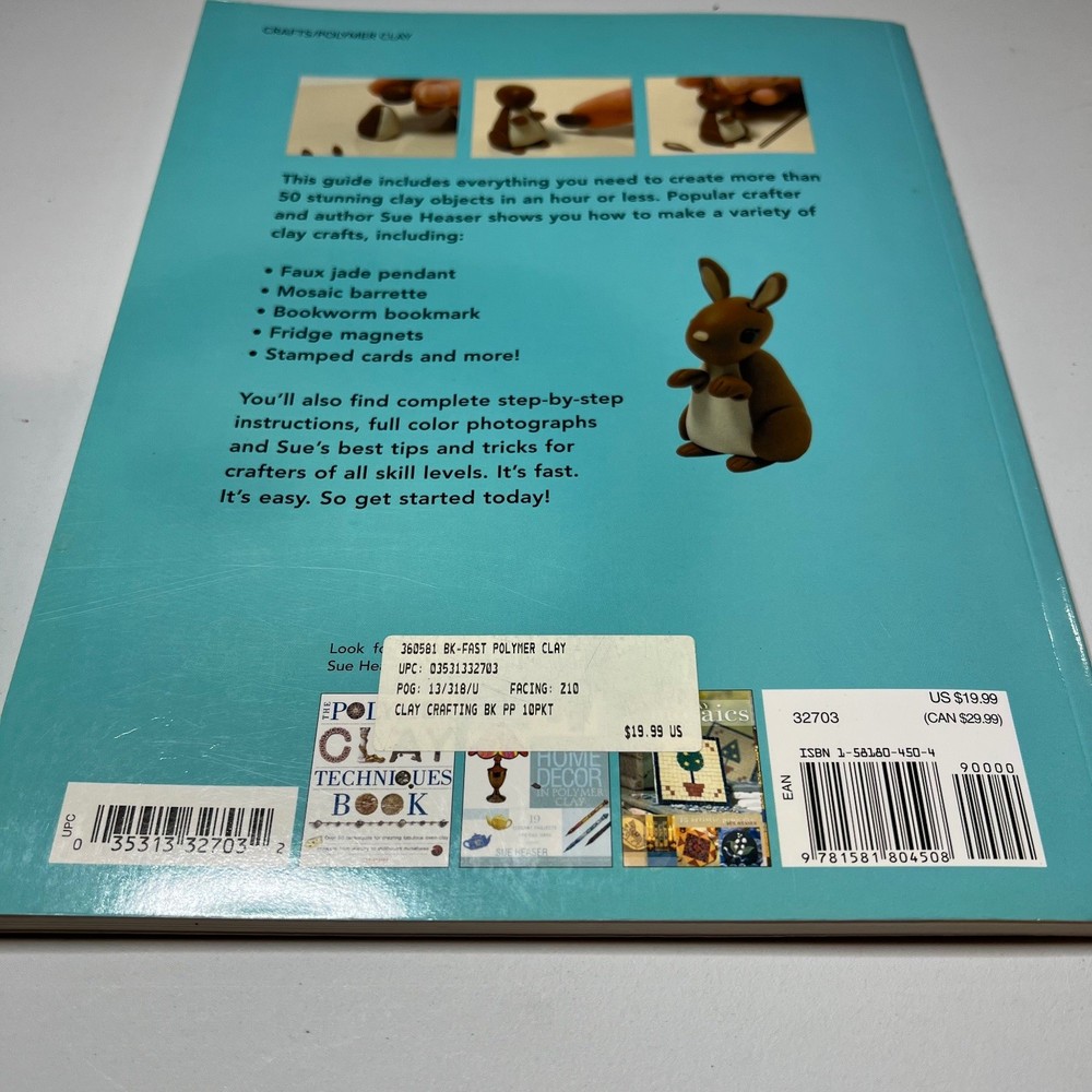 Polymer Clay Instruction Book Lot of 4 Crafting Techniques Projects