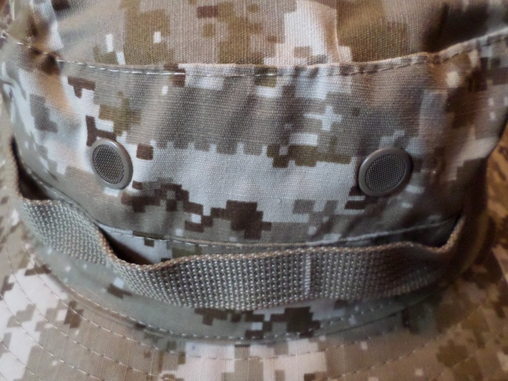 NEW DIGITAL DESERT BOONIE HAT SIZE MEDIUM MARINE CORPS CAMOUFLAGE PATTERN