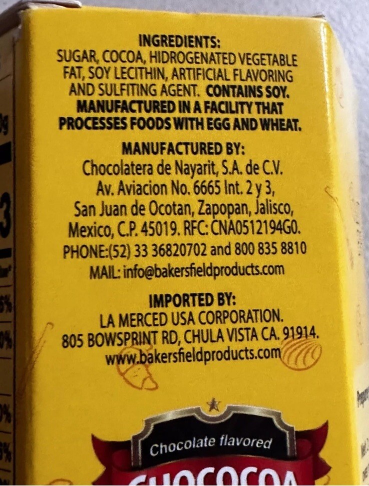 2 Pk CHOCOCOA - FLAVORED CHOCOLATE (9.52 OZ (270g)