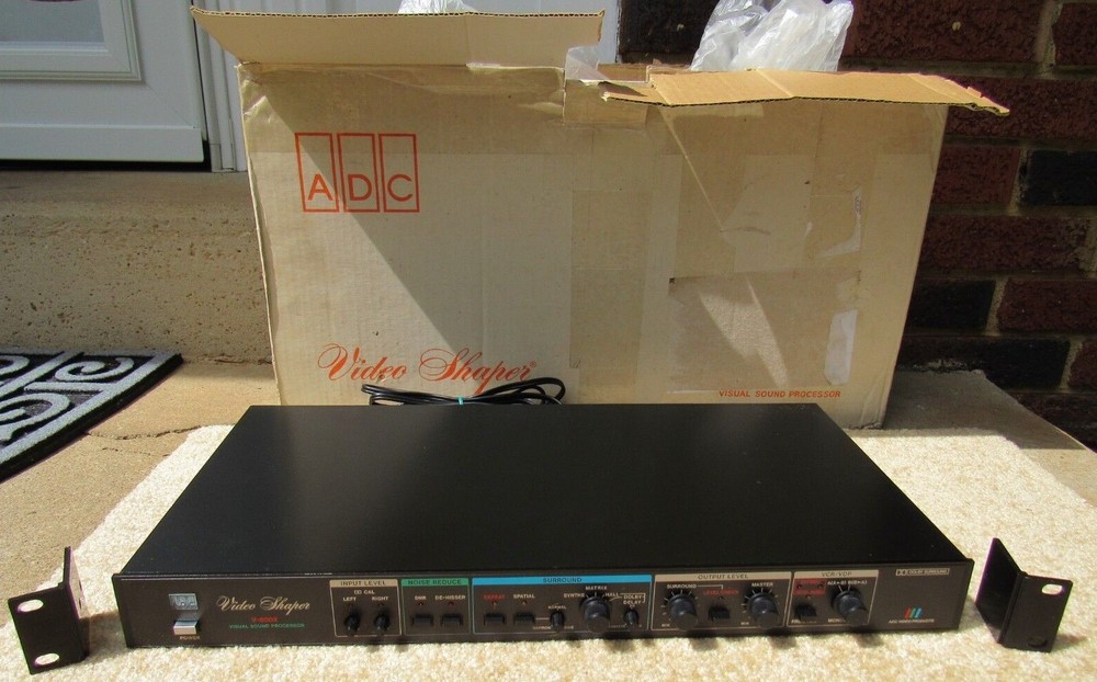 ADC V-800X Video Shaper In Original Box w/ Rack Ears Visual Sound Processor EXC