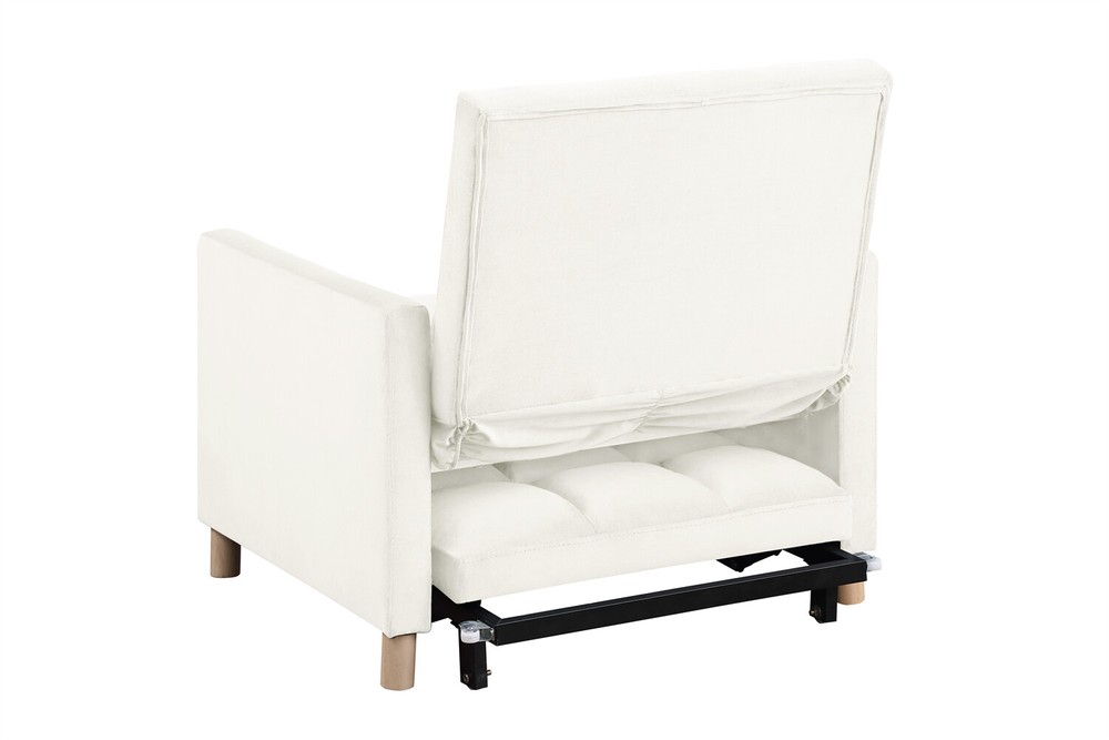 Convertible Sofa Bed Chairs 3-in-1 Multi-Functional Folding Sofa Beige