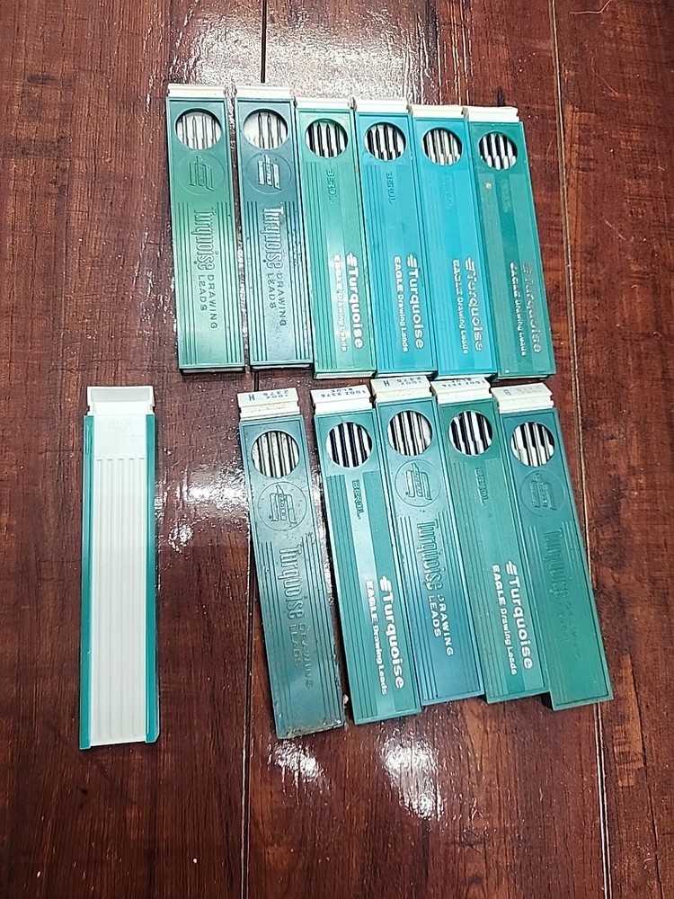 Bundlef Berol Turquoise Eagle Vintage Drawing Leads USA