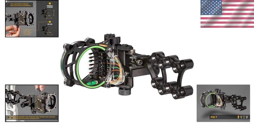 Trophy Ridge Fix Series Archery Sight: Micro-Adjustable Precision, Right-Handed