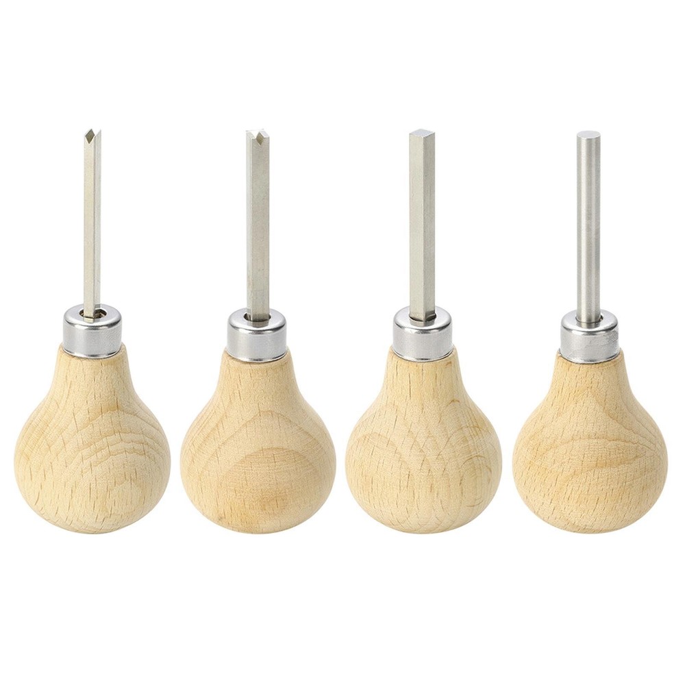 Jewelry Stone Setting Tool Premium Sturdy Multifunctional with Wooden Handle