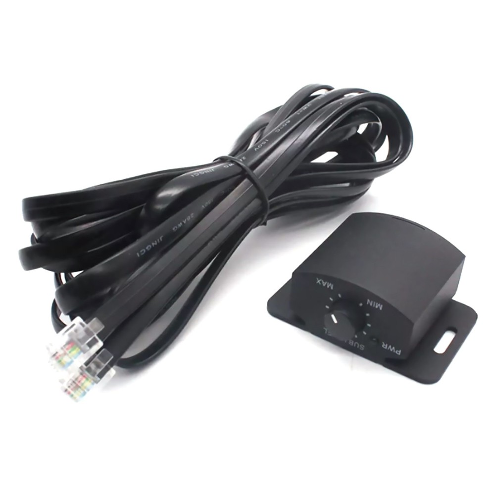 Car Audio Remote Controller Subwoofer Volume Adjuster With Six-Core Cable