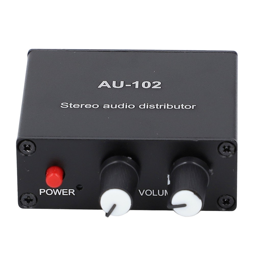 Active Sound Distributor 2 Way 1 in 2 Out Mini Small Amp 3.5mm Interface