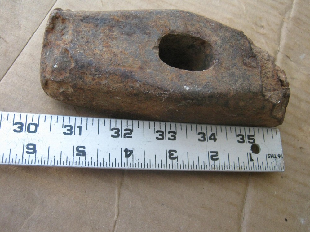 Antique Vintage Rusty Primitive Iron Sledge Hammer Head 5.5 lbs