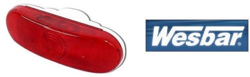 NOS WESBAR Red Oval Tail Light Module #513561 /60210R  LAMP ONLY