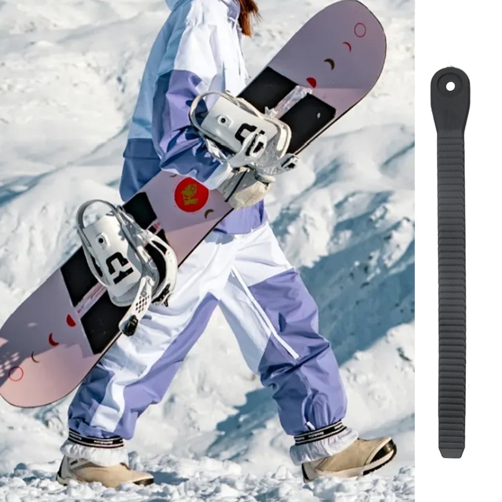 Risbay 6PCS Black ABS Snowboard Binding Ladder Straps Ankle