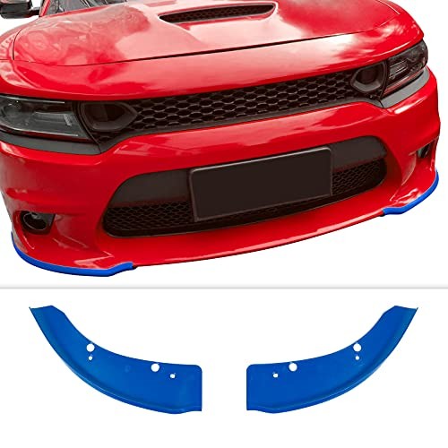 Front Bumper Lip Splitter Protector Front Shovel for 2015-2021 Dodge blue