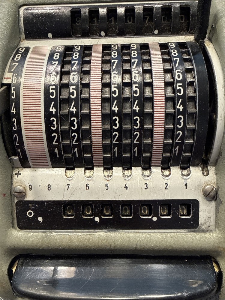 Resulta P7 Mechanical Adding Machine 1950’s As Is Read Desc