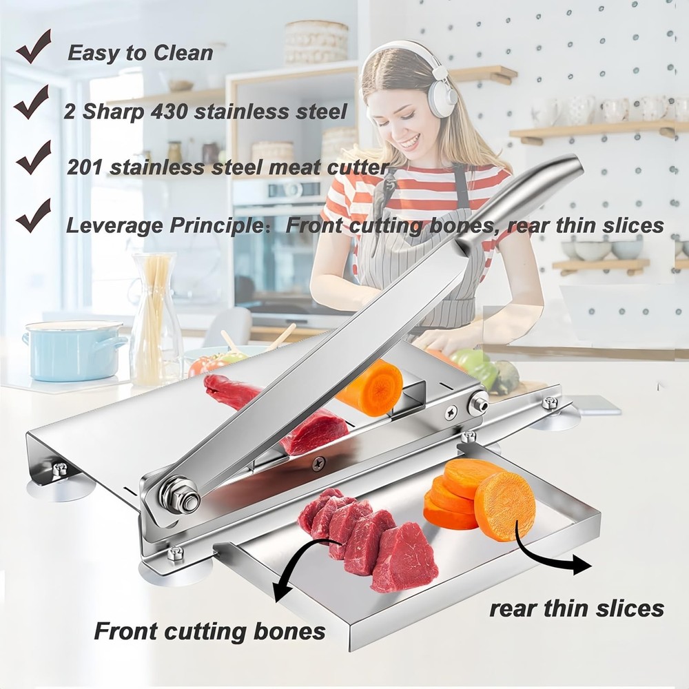 20 Inches - Stainless Steel Bone Cutter, 2 Sharp Blades-Replaceable blades, M...