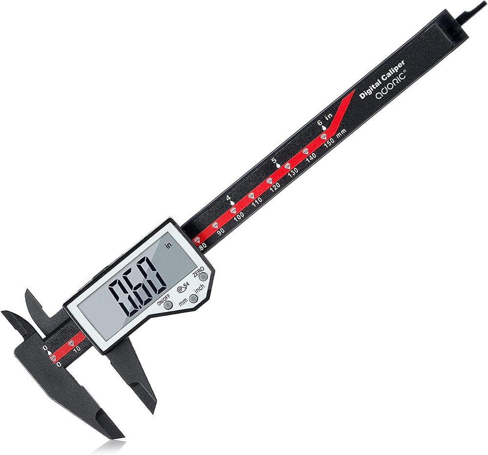 Digital Caliper, 0-6" Electronic Caliper Auto - off Feature with Large LCD Scree