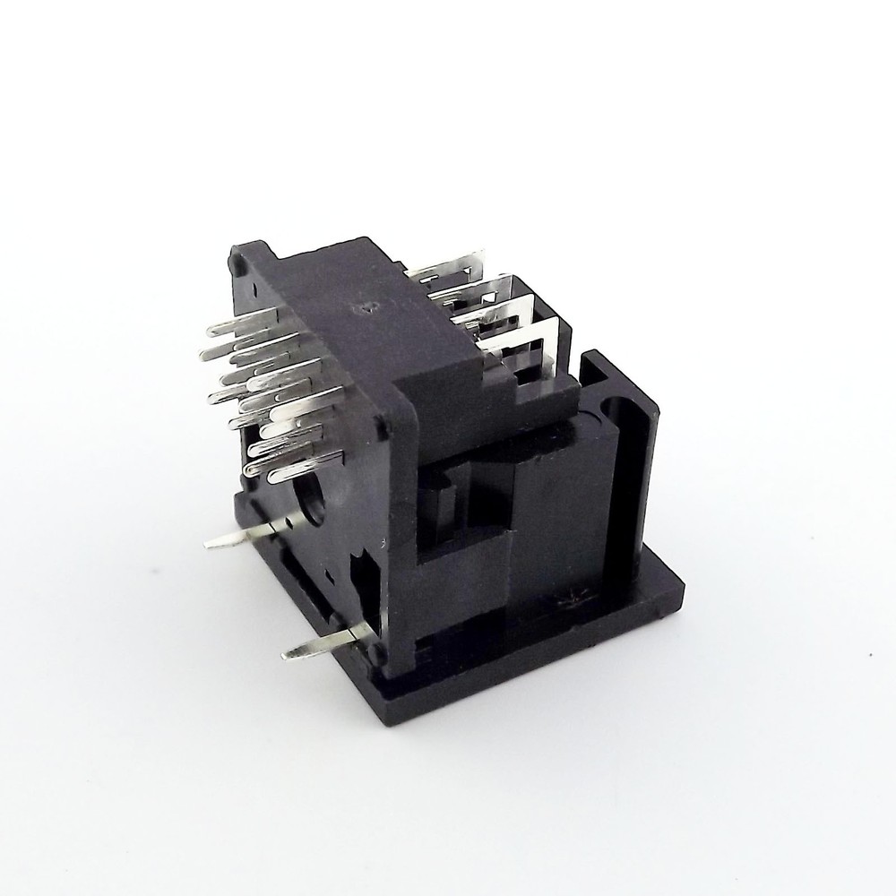 1pcs DIN 13 Pin Circular Jack Female Panel Mount PCB Mount Connector Adapter