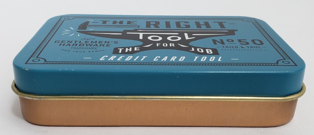 Gentlemen's Hardware 10 Tools Built into Credit Card Shaped Stainless Tool