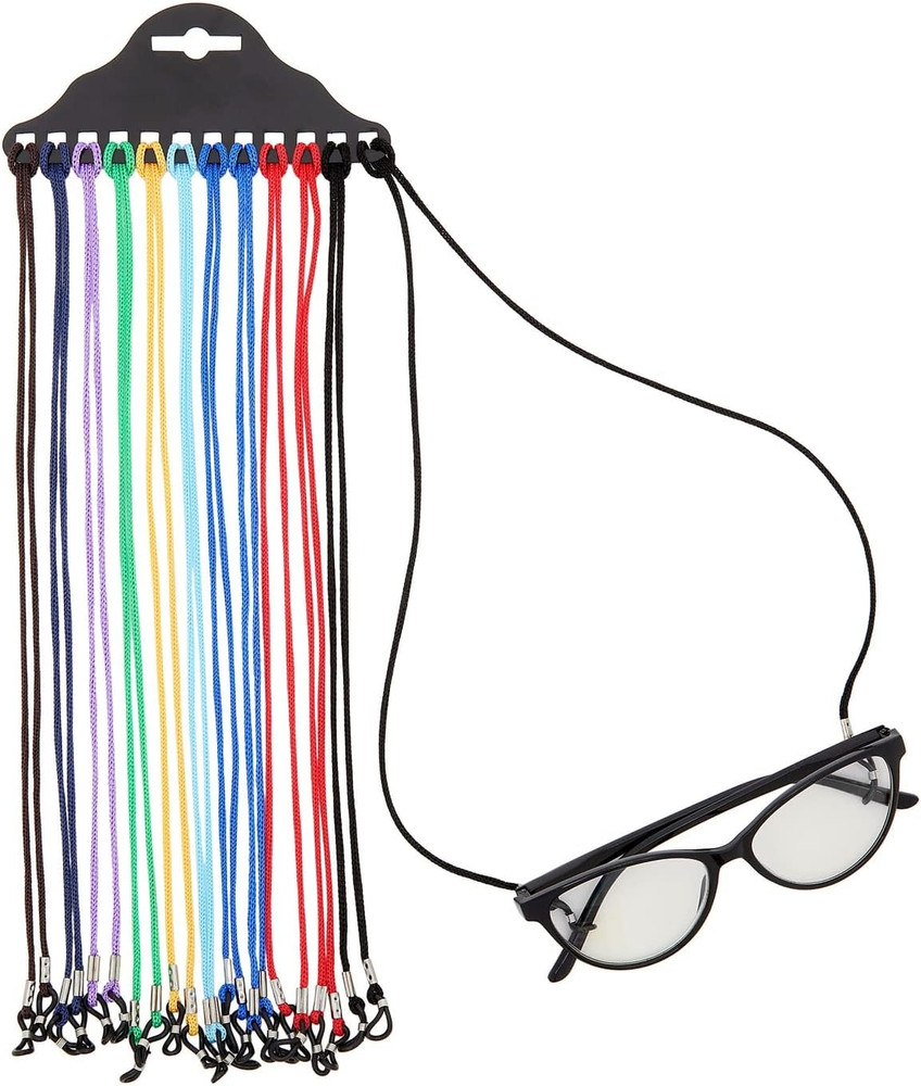 12 Pieces Set Glasses String, Eyeglasses Strap Frame Holder Nylon Cord for Su...
