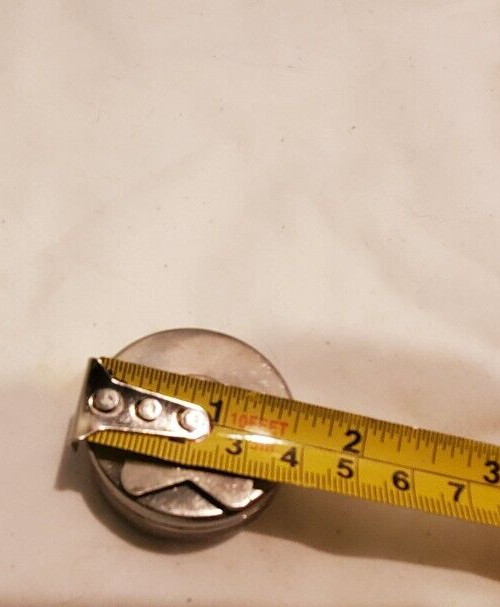 Vintage Ink Stamper Initial Portable Travel Round Metal with Initials C.E. Pace