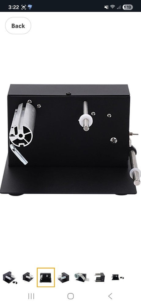 Automatic Label Rewinder Machine, 110V Speed Adjustable Automatic Label Rewinder