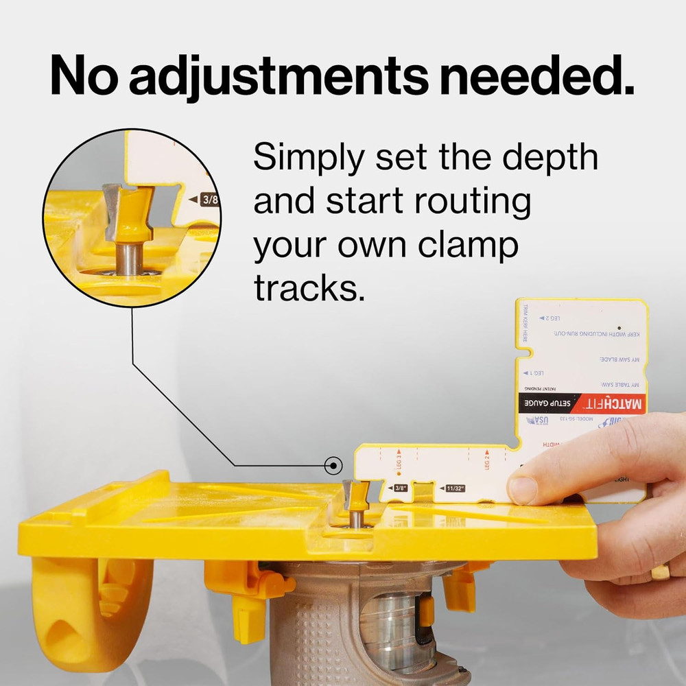 Matchfit Grid Router Guide, Woodworking Precision Tools for Dovetail Track, E...
