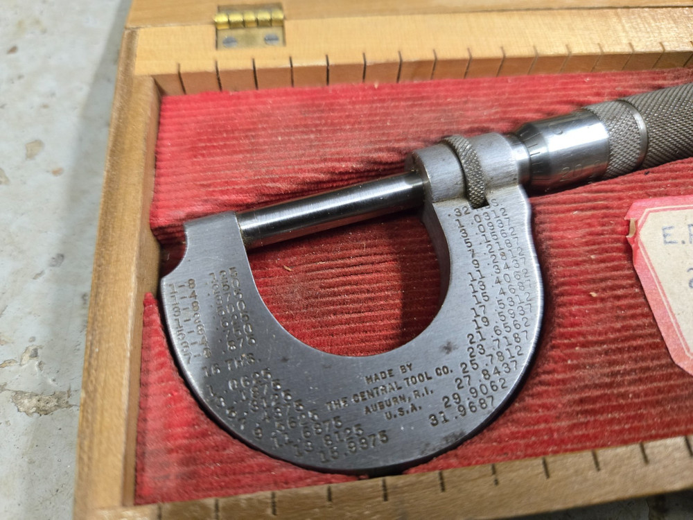 Vintage Central Tool Co. Micrometer machinist tools