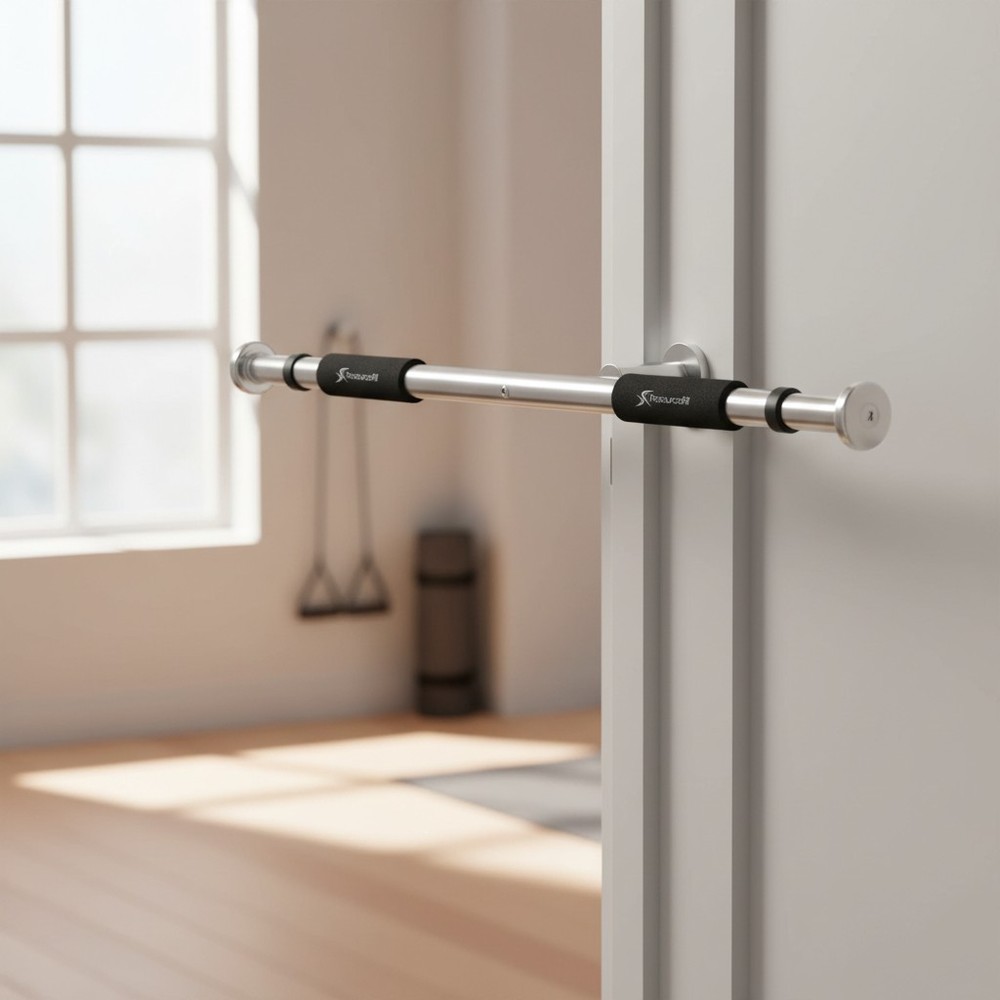 Versatile Pull-Up/Chin-Up Bar for Doorframes - Supports 220 lbs, Adjustable