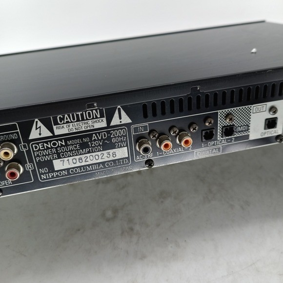 Denon AVD-2000 Digital Surround Sound Decoder Processor Dolby Pro Logic ASLC