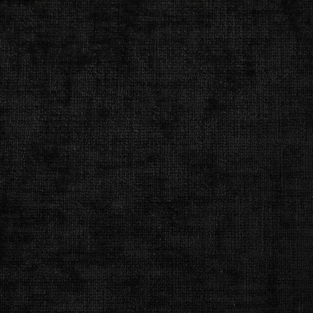 Modern Double Layer Chenille Loveseat w/ Comfortable Cushion Back, Black